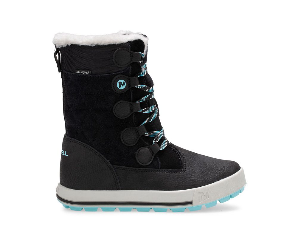 Merrell Boots Black - Heidi Waterproof - Kids 92GOYCWVI